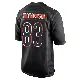 ＃83 Men's JP Richardson Black Game Chicago Bears Carbon Fashion Jersey