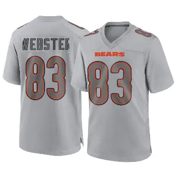 ＃83 Men's Nsimba Webster Gray Game Chicago Bears Atmosphere Fashion Jersey
