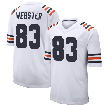 ＃83 Men's Nsimba Webster White Game Chicago Bears Alternate Classic Jersey