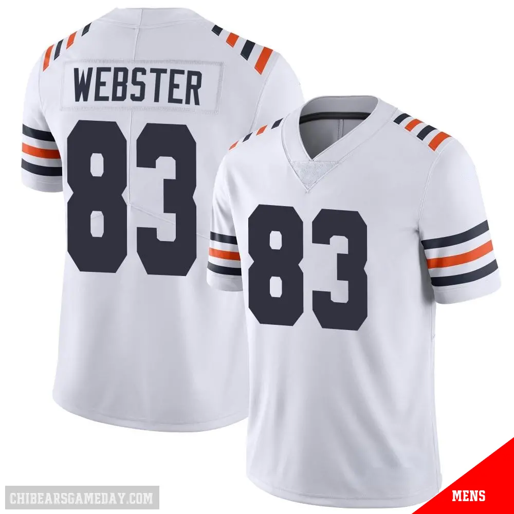＃83 Men's Nsimba Webster White Limited Chicago Bears Alternate Classic Vapor Jersey