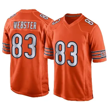 ＃83 Youth Nsimba Webster Orange Game Chicago Bears Alternate Jersey