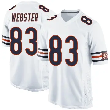 ＃83 Youth Nsimba Webster White Game Chicago Bears Jersey
