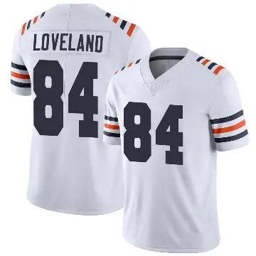＃84 Men's Colston Loveland White Limited Chicago Bears Alternate Classic Vapor Jersey