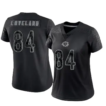 ＃84 Women's Colston Loveland Black Limited Chicago Bears Reflective Jersey