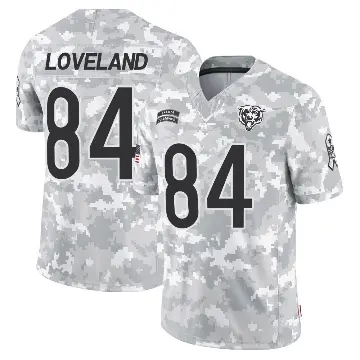 ＃84 Youth Colston Loveland Arctic Camo Limited Chicago Bears 2024 Salute to Service Jersey