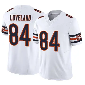 ＃84 Youth Colston Loveland White Limited Chicago Bears Vapor F.U.S.E. Jersey