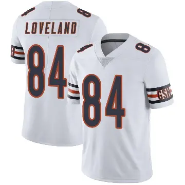 ＃84 Youth Colston Loveland White Limited Chicago Bears Vapor Untouchable Jersey