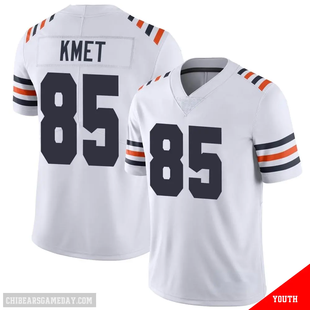 ＃85 Youth Cole Kmet White Limited Chicago Bears Alternate Classic Vapor Jersey