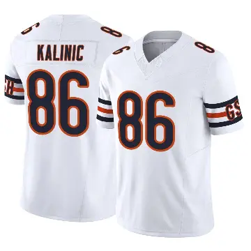 ＃86 Men's Nikola Kalinic White Limited Chicago Bears Vapor F.U.S.E. Jersey