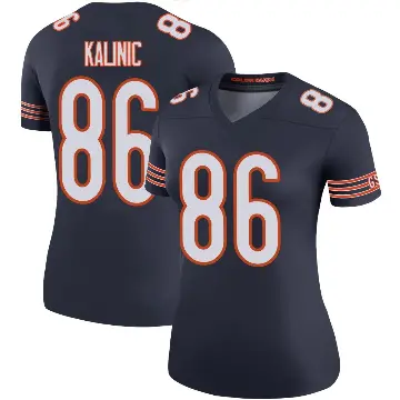 ＃86 Women's Nikola Kalinic Navy Legend Chicago Bears Color Rush Jersey