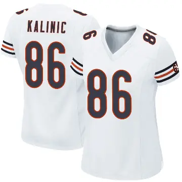 ＃86 Women's Nikola Kalinic White Game Chicago Bears Jersey