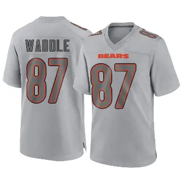 ＃87 Men's Tom Waddle Gray Game Chicago Bears Atmosphere Fashion Jersey