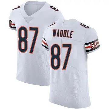 ＃87 Men's Tom Waddle White Elite Chicago Bears Vapor Untouchable Jersey