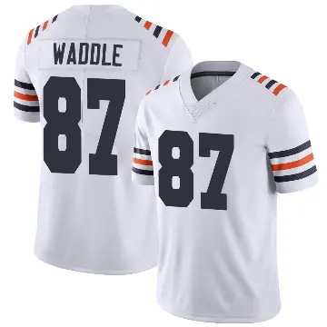 ＃87 Men's Tom Waddle White Limited Chicago Bears Alternate Classic Vapor Jersey
