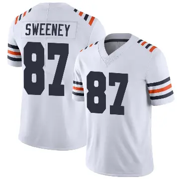 ＃87 Men's Tommy Sweeney White Limited Chicago Bears Alternate Classic Vapor Jersey