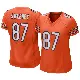 ＃87 Women's Tommy Sweeney Orange Game Chicago Bears Alternate Jersey