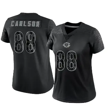 ＃88 Women's Stephen Carlson Black Limited Chicago Bears Reflective Jersey