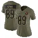 ＃89 Women's Mike Ditka Olive Limited Chicago Bears 2025 Salute to Service Jersey