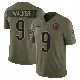 ＃9 Men's Jahdae Walker Olive Limited Chicago Bears 2025 Salute to Service Jersey