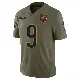 ＃9 Men's Jahdae Walker Olive Limited Chicago Bears 2025 Salute to Service Jersey