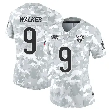 ＃9 Women's Jahdae Walker Arctic Camo Limited Chicago Bears 2024 Salute to Service Jersey