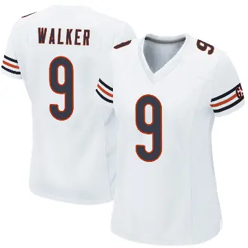 ＃9 Women's Jahdae Walker White Game Chicago Bears Jersey