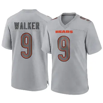 ＃9 Youth Jahdae Walker Gray Game Chicago Bears Atmosphere Fashion Jersey