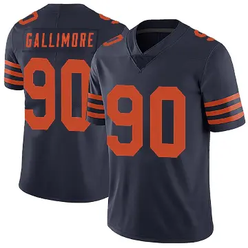＃90 Men's Neville Gallimore Navy Blue Limited Chicago Bears Alternate Vapor Untouchable Jersey