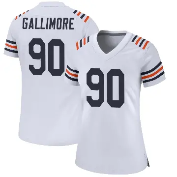 ＃90 Women's Neville Gallimore White Game Chicago Bears Alternate Classic Jersey
