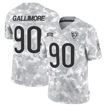 ＃90 Youth Neville Gallimore Arctic Camo Limited Chicago Bears 2024 Salute to Service Jersey