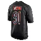 ＃91 Men's Jayden Loving Black Game Chicago Bears Carbon Fashion Jersey