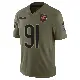 ＃91 Youth Chris Williams Olive Limited Chicago Bears 2025 Salute to Service Jersey