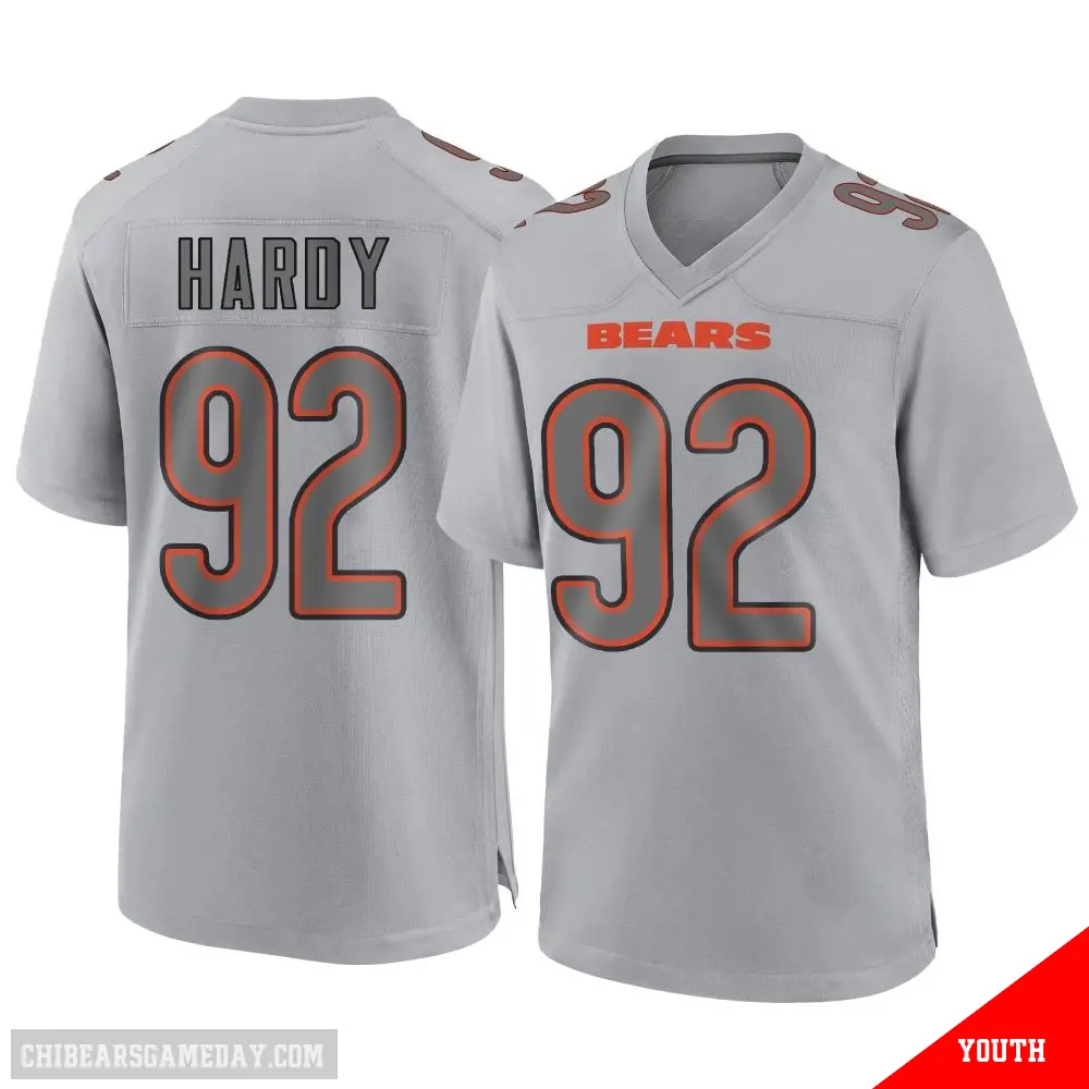 ＃92 Youth Daniel Hardy Gray Game Chicago Bears Atmosphere Fashion Jersey