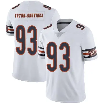 ＃93 Men's Joe Tryon-Shoyinka White Limited Chicago Bears Vapor Untouchable Jersey