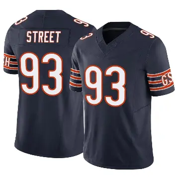 ＃93 Men's Kentavius Street Navy Limited Chicago Bears Vapor F.U.S.E. Jersey