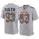 ＃93 Men's Xavier Carlton Gray Game Chicago Bears Atmosphere Fashion Jersey