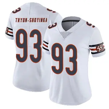 ＃93 Women's Joe Tryon-Shoyinka White Limited Chicago Bears Vapor Untouchable Jersey