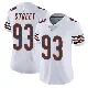 ＃93 Women's Kentavius Street White Limited Chicago Bears Vapor Untouchable Jersey