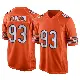 ＃93 Youth Xavier Carlton Orange Game Chicago Bears Alternate Jersey