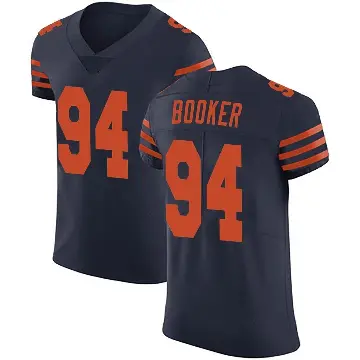 ＃94 Men's Austin Booker Navy Blue Elite Chicago Bears Alternate Vapor Untouchable Jersey