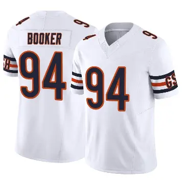 ＃94 Men's Austin Booker White Limited Chicago Bears Vapor F.U.S.E. Jersey