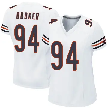 ＃94 Women's Austin Booker White Game Chicago Bears Jersey