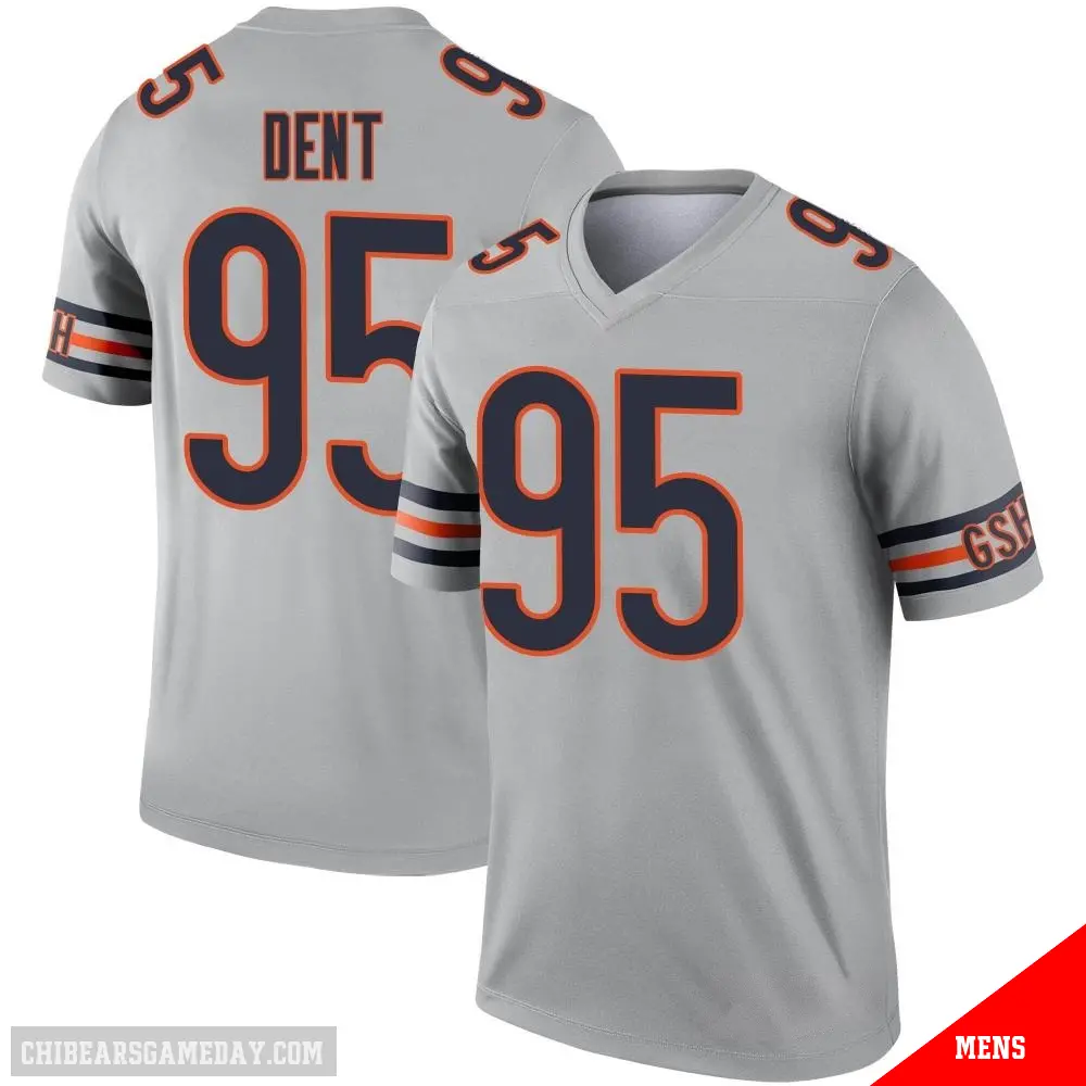 ＃95 Men's Richard Dent Legend Chicago Bears Inverted Silver Jersey
