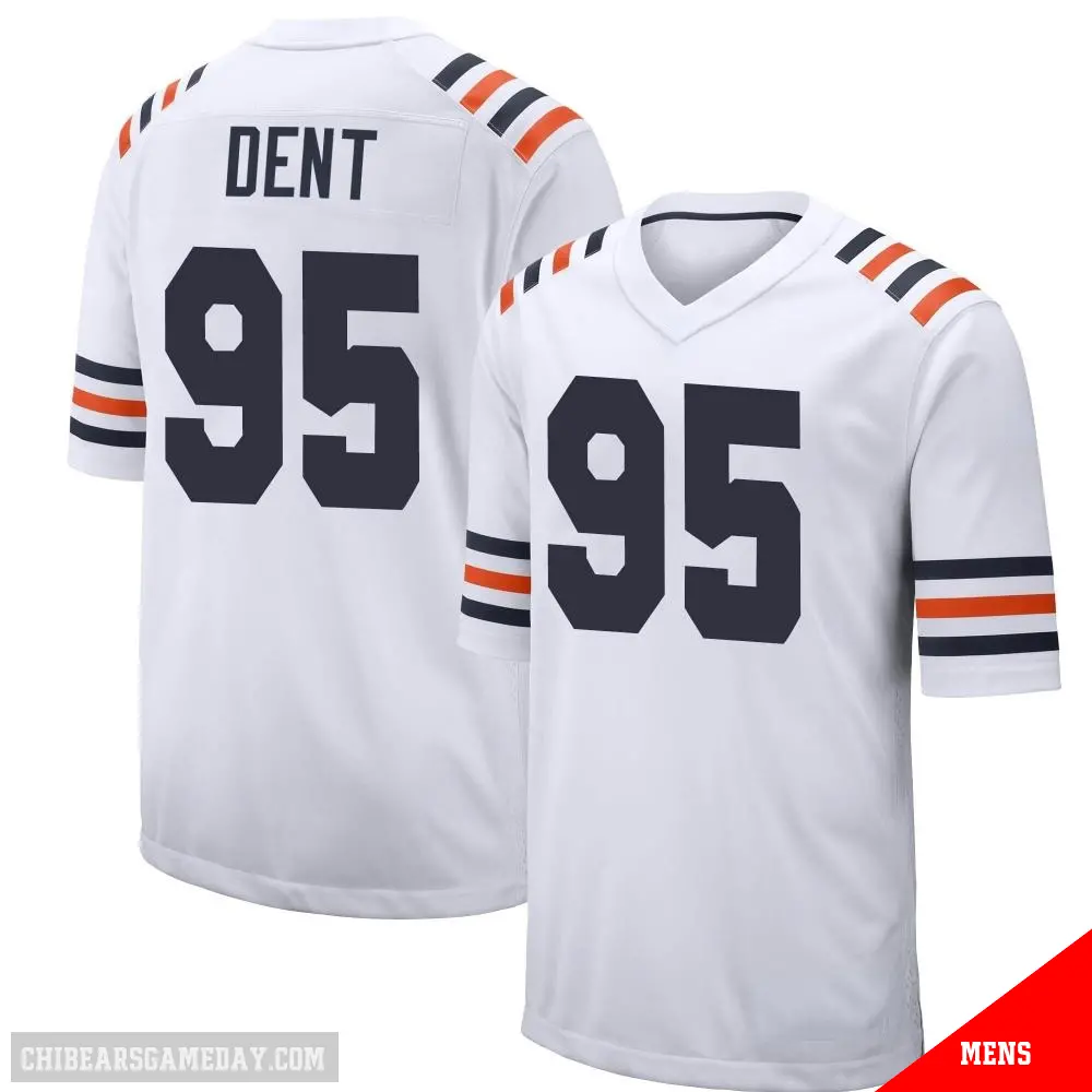 ＃95 Men's Richard Dent White Game Chicago Bears Alternate Classic Jersey