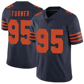 ＃95 Men's Shemar Turner Navy Blue Limited Chicago Bears Alternate Vapor Untouchable Jersey