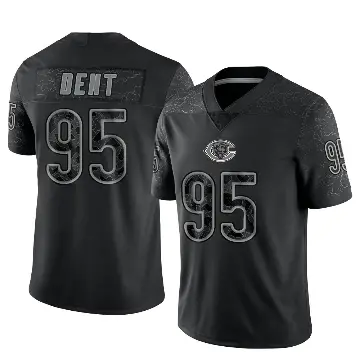 ＃95 Youth Richard Dent Black Limited Chicago Bears Reflective Jersey