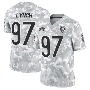 ＃97 Men's James Lynch Arctic Camo Limited Chicago Bears 2024 Salute to Service Jersey