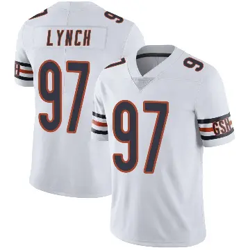 ＃97 Men's James Lynch White Limited Chicago Bears Vapor Untouchable Jersey