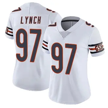 ＃97 Women's James Lynch White Limited Chicago Bears Vapor Untouchable Jersey