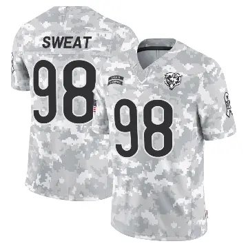 ＃98 Youth Montez Sweat Arctic Camo Limited Chicago Bears 2024 Salute to Service Jersey